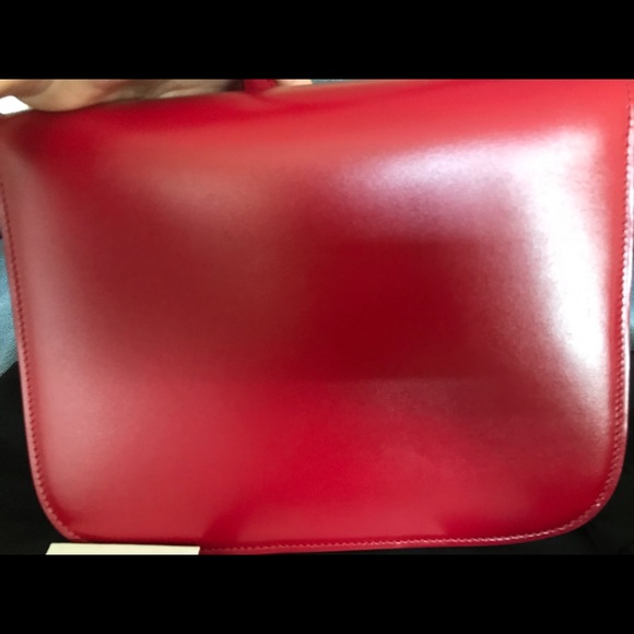 (SOLD)Celine classic box bag red with silver - Picture 7 of 7